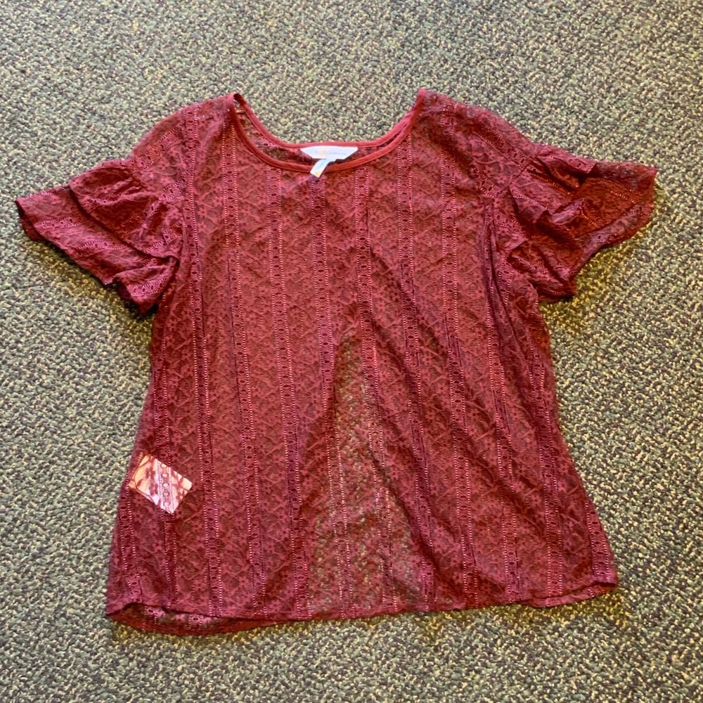 BCBG Sheer Top
